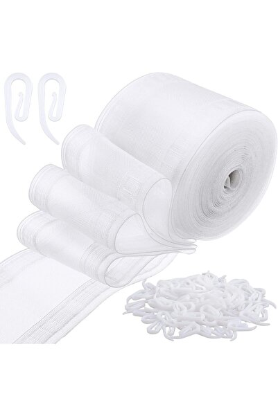Generic Joxica Transparent Wavy Curtain Tape, Folded Curtain Tape, Foldable T...
