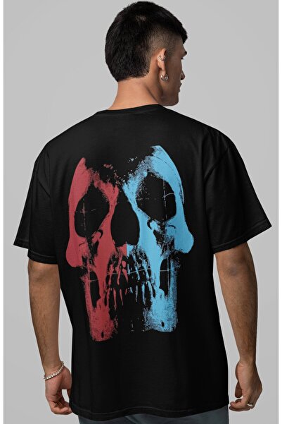 SEVBANO Tricou supradimensionat unisex cu imprimeu pe spate Deftones Rock Met...