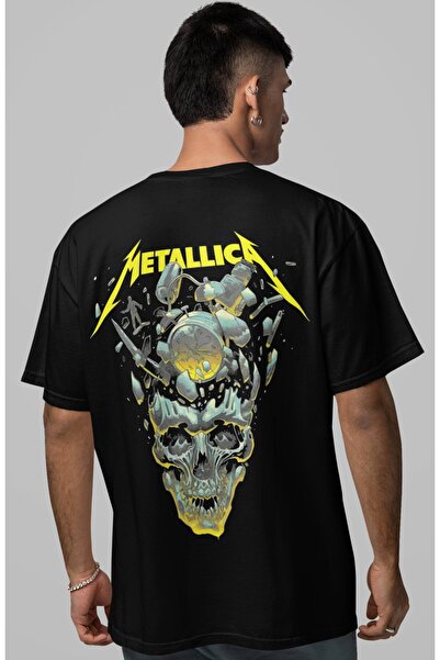 SEVBANO Μπλουζάκι Unisex Oversize με στάμπα στην πλάτη του συγκροτήματος Meta...