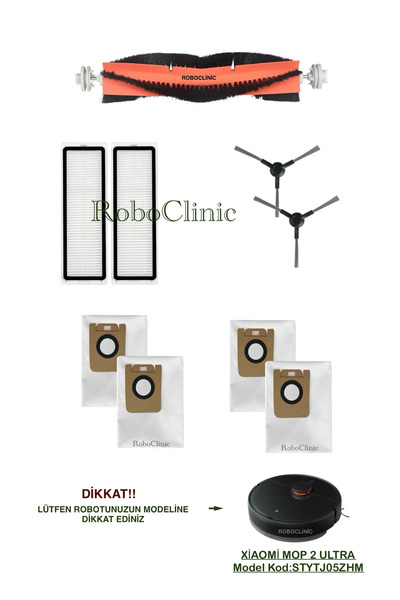 Roboclinic Συμβατό με την ηλεκτρική σκούπα ρομπότ Xiaomi Vacuum Mop 2 Ultra, ...