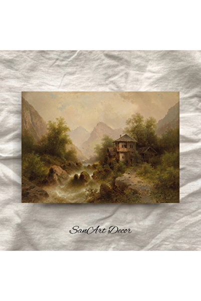 Sanart Vintage αφίσα, Αφίσα τοπίου, Καλλιτεχνική εκτύπωση, Αφίσα τοίχου, Ρετρ...