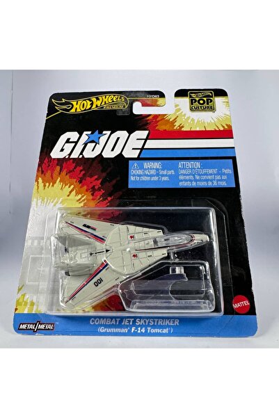HOT WHEELS Premium-Pop Culture GIJoe Combat Jet Skystriker 1:64 Model Araç