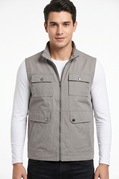 DYNAMO Ανδρικό αθλητικό γιλέκο κυνηγιού από καμβά BGL-ST05340