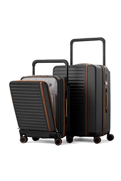 Tereplus Luggage Set 20"/24" Carry-On & Check In with Front Laptop Pocket, Wi...