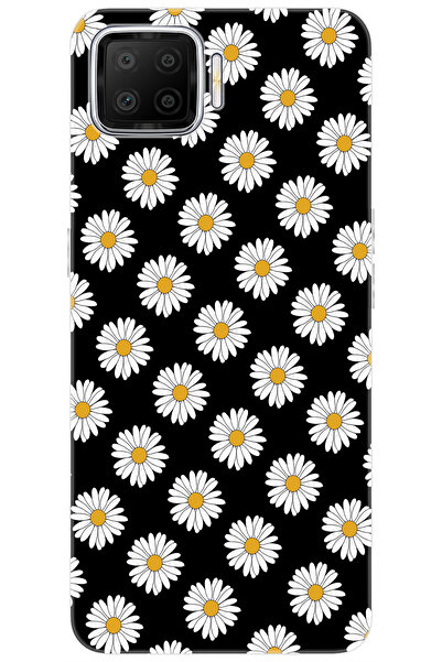 Ceppare Oppo A73 (CPH2095) Uyumlu Kılıf Desen Baskılı Silikon Papatya Serisi ...