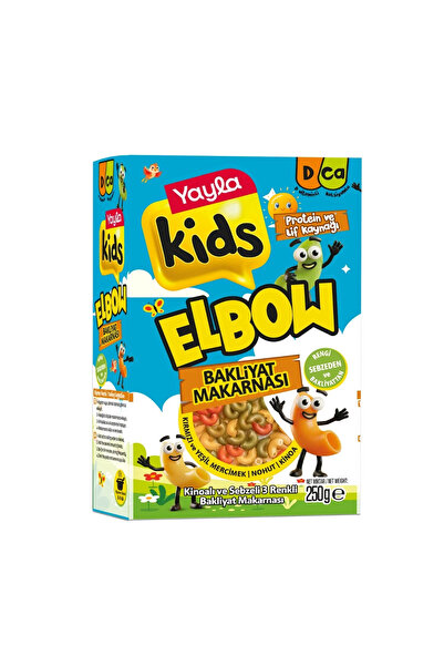 Yayla Kids Kinoalı Sebzeli 3 Renkli Elbow Bakliyat Makarnası 250 g