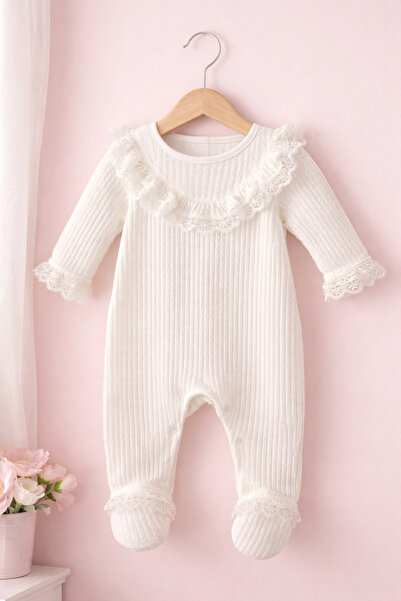 My Babies Label Kız Bebek Ribana Kumaş Lux 2’li Şapkalı Tulum