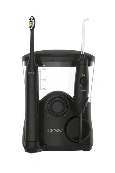 Dinx جهاز تنظيف الأسنان بالماء مع فرشاة أسنان كهربائية - DX3716