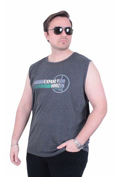 Starbattal Αμάνικο μπλουζάκι με στάμπα μεγάλου μεγέθους Horizon 26128 ANTHRAC...