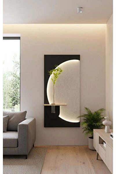 TAKIFİX Pilli LED’li İskandinav Tarzı Dekoratif Duvar Tablosu 40x70 CM (Özel ...