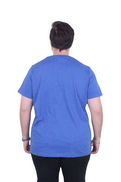Starbattal Tricou cu gâtul în formă de O pentru bărbați, mărime mare, Courageous 26146 SAKS