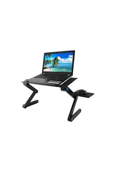 Andyluc Stand Laptop Ajustabil cu Ventilator USB, Masa Laptop Aluminiu, Rabat...