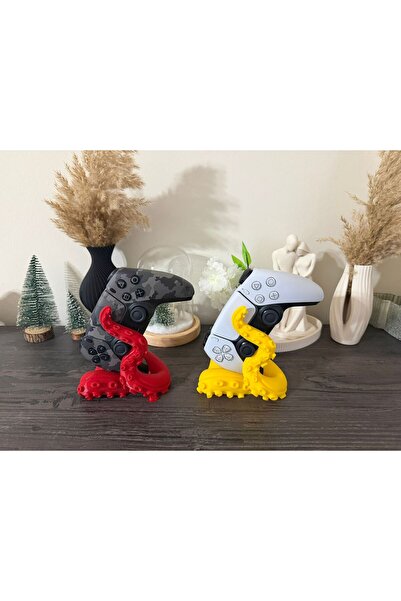 MSVstudio3d Ahtapot Tasarımlı PS5 DualSense Kol Standı(1ADET) – Dekoratif Oyu...