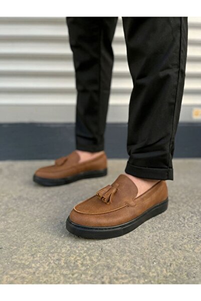 Zapatos JY153 Bloom Laceless Tasseled Leather Ανδρικά καθημερινά αθλητικά κλα...