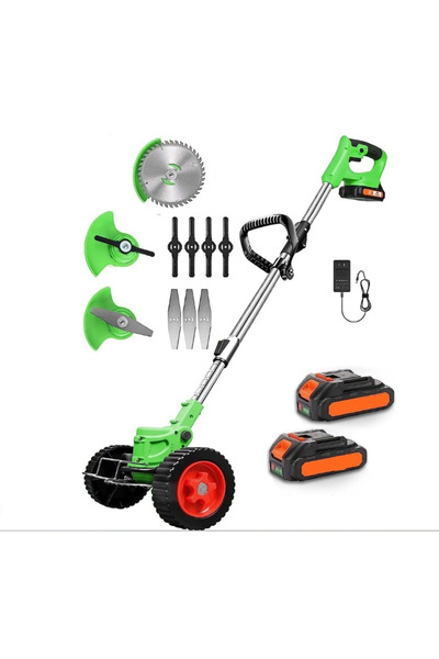 BlitzPower Trimmer Electric,Motocoase 48V cu 2 Acumulatori și Roți,BlitzPower...