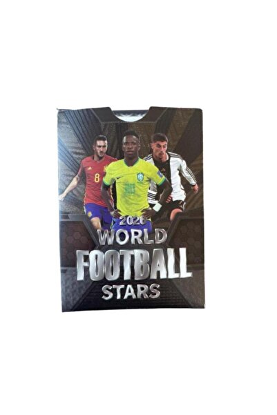 OEM Set of 50 Football Cards, World Football Stars 2026, negru, 4 years+