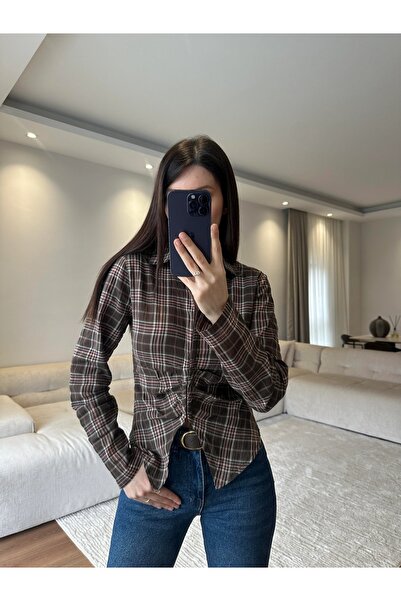 SHILSEE BEUTİQUE ΓΥΝΑΙΚΕΙΟ ΠΟΥΚΑΜΙΣΟ ΚΟΡΣΕΤ ΜΕ ΚΑΡΟ ΣΧΕΔΙΟ ΚΑΦΕ