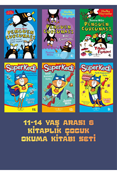 TÜRKİYE İŞ BANKASI KÜLTÜR YAYINLARI SÜPER KEDİ/PENGUEN CURCUNASI ÇOCUK OKUMA ...