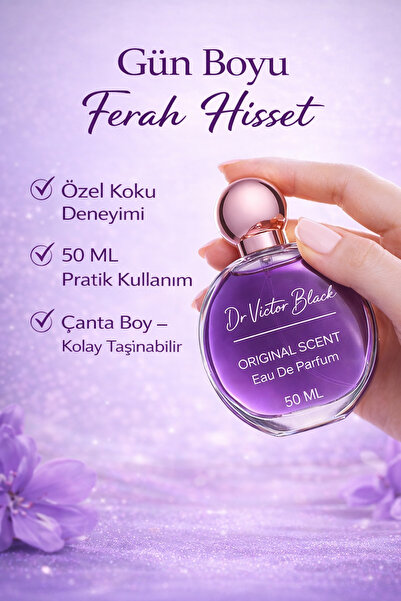 DR VİCTOR BLACK Koku Giderici Genital bölge Bakım parümü Cam Şişe 50 ml Çanta...