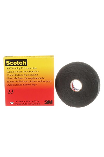 Scotchlok شريط لاصق مطاطي سكوتش 23، 3/4 بوصة × 30 قدم، أسود، ذاتي الالتصاق (ع...