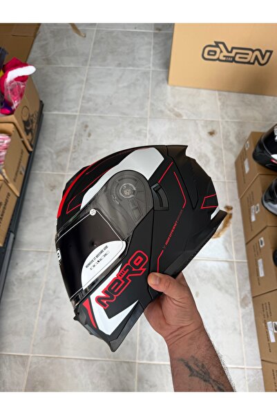 OKYANUSMOTO MOTOSİKLET KASK ÇENE AÇILIR NERO