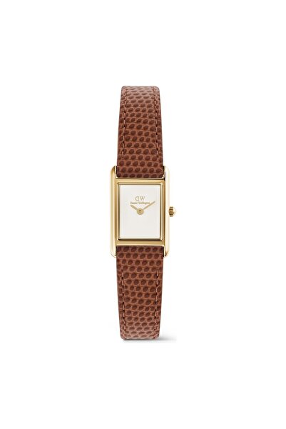 Daniel Wellington Bound Mini Light Brown Lizard White G DW00600905 Kol Saati