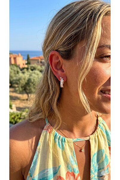 İNN JEWELLERY أقراط شوبينغ مقاومة للصدأ ومضادة للحساسية بتصميم كلاسيكي (ضمان ...