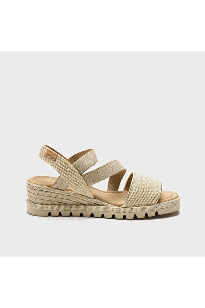 Toni Pons Oasıs Teula Bej Dolgu Topuk Espadril 1TONW2026109 Ocre