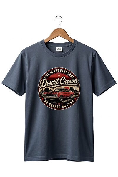 onsrawear Unisex Desert Crown Retro Car Printed Vintage Classic Car Crew Neck...