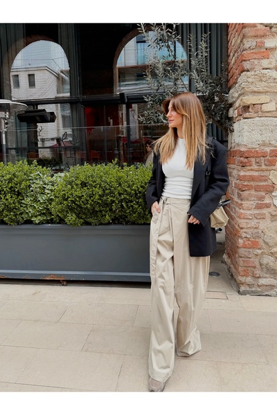 Cotton kumaş pantolon