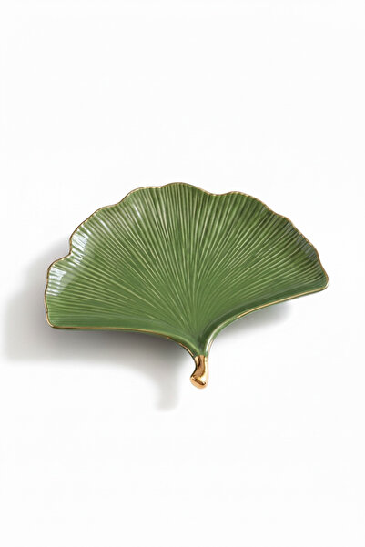 Roses Διακοσμητικό επιχρυσωμένο κόσμημα και πιατέλα παρουσίασης με σχέδιο πρά...