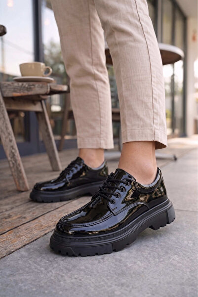 Lucy Shoes JY06 Solven Lace-Up Patent Leather Ανδρικά Casual Αθλητικά Κλασικά...