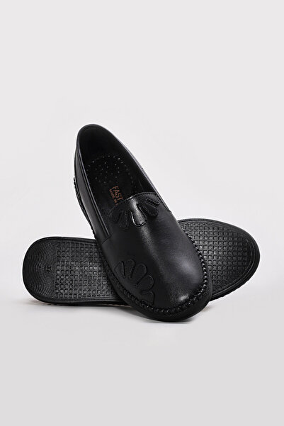 Ayakkabıhane Inside and Outside Genuine Leather Black Women's Casual Daily Sh...