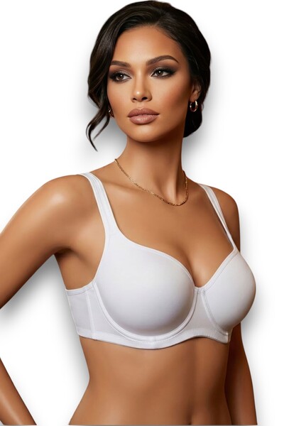 Fanilam Εξαιρετικά Μαλακό Σουτιέν Σύσφιξης C Cup Ειδικό με Μπανέλες για Μεγάλ...