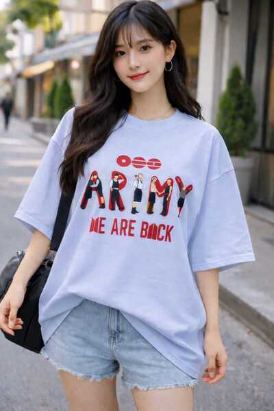 puolikuu Μπλουζάκι Oversize με στάμπα Arirang World Tour BTS