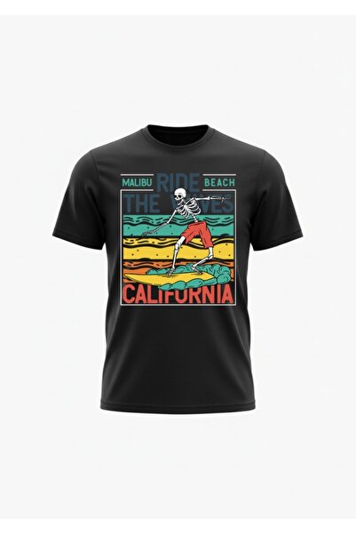 URBANTRENDSTORE Unisex California Vacation Oversize Fit Άνετο φαρδύ μπλουζάκι...