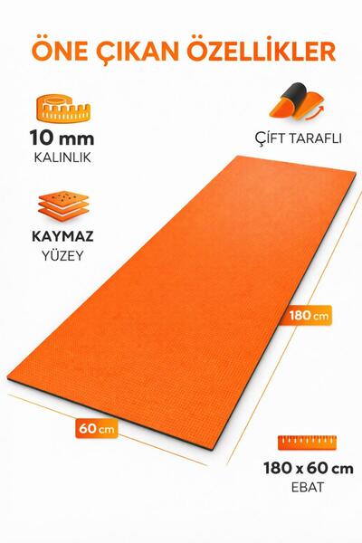 Yukon 10 mm Pilates Minderi Yoga Matı 180*60*1cm
