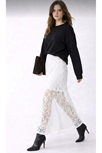 greymoda Lace Skirt Mini Long Skirt Lace Guipure Skirt