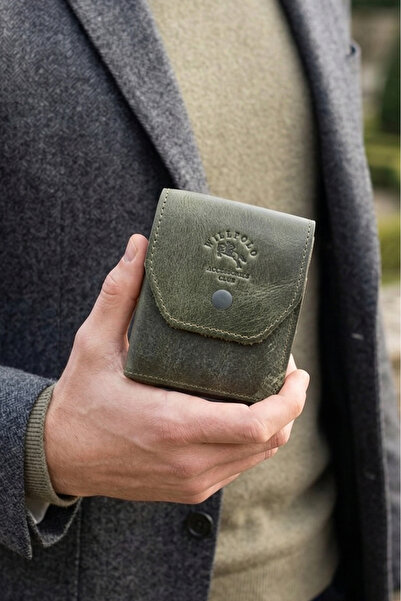 willpolo Genuine Natural Calfskin Unisex Viral Wallet Card Holder