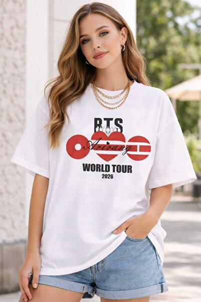 puolikuu Μπλουζάκι Oversize με στάμπα Arirang World Tour BTS