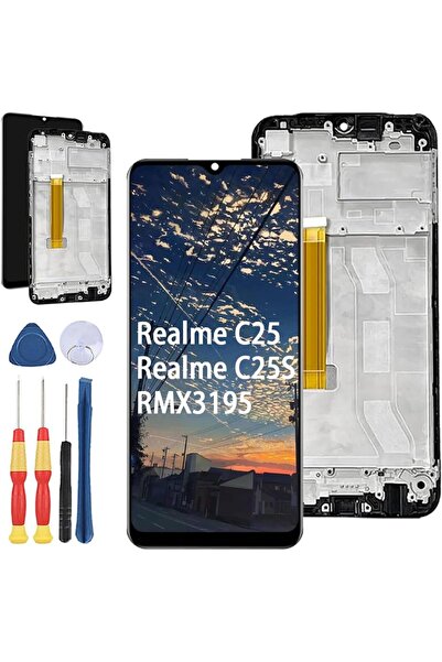 indirimplus REALMİ C25 S FULL Lcd Dokunmatik Ekran Çıtalı