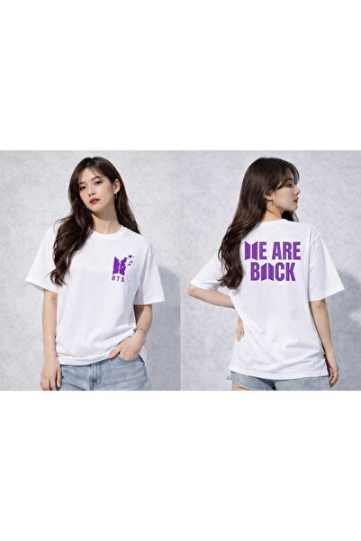 puolikuu Arirang World Tour BTS Baskılı Oversize Tshirt