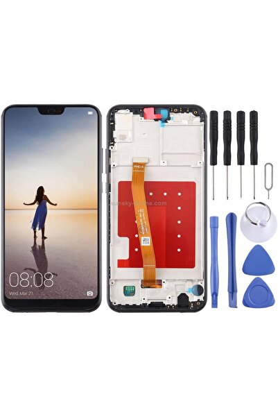 indirimplus Huawei P20 Lite Lcd Ekran Dokunmatik Full Çıtalı Siyah