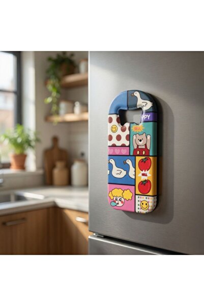 Luxmon Ανοιχτήρι μπουκαλιών με μαγνητικό καπάκι ψυγείου με θέμα το Vintage Vibes