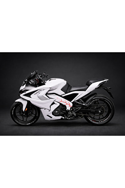 KAPLAMA MERKEZİ Bajaj Rs200 beyaz melek kaplama folyo sticker set