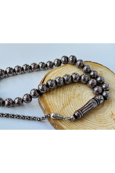 Kuka Kamil Puğ Mastercrafted Special Prayer Beads with Silver Clasp