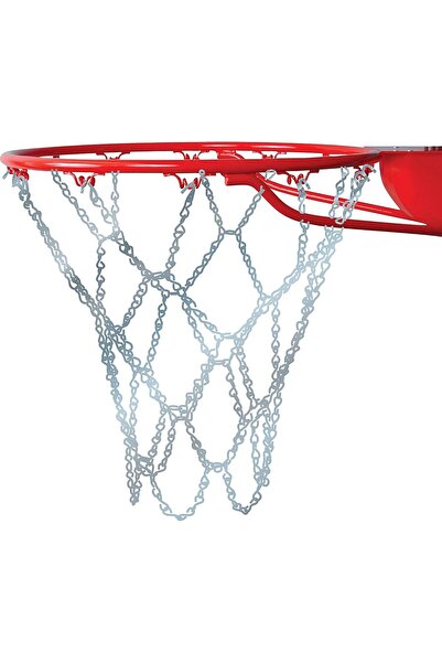 CHAMPRO Steel Chain Basketball Net (Silver, 53 cm)