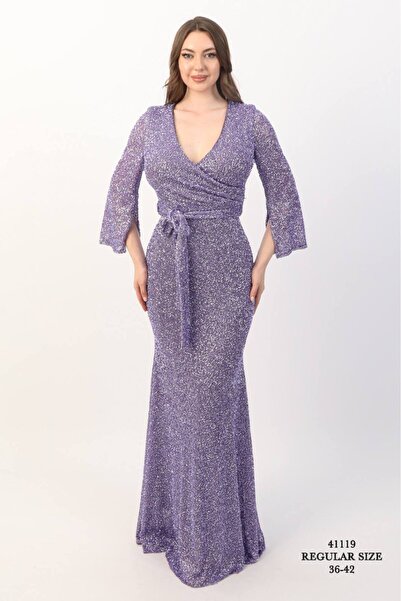 NevaMar Shining Stone-Embellished Long Evening Dress