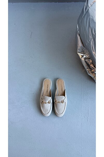 Eataly Shoes Liora Soft Touch Beige Leather Slippers