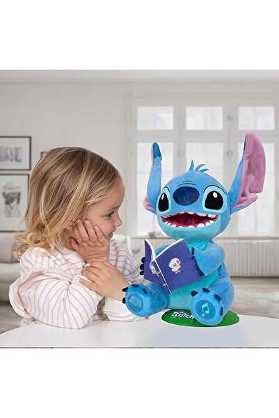 ELMAS OYUNCAK Stitch İnteraktif Peluş Oyuncak 34 cm Sesli Karanlıkta Parlayan...